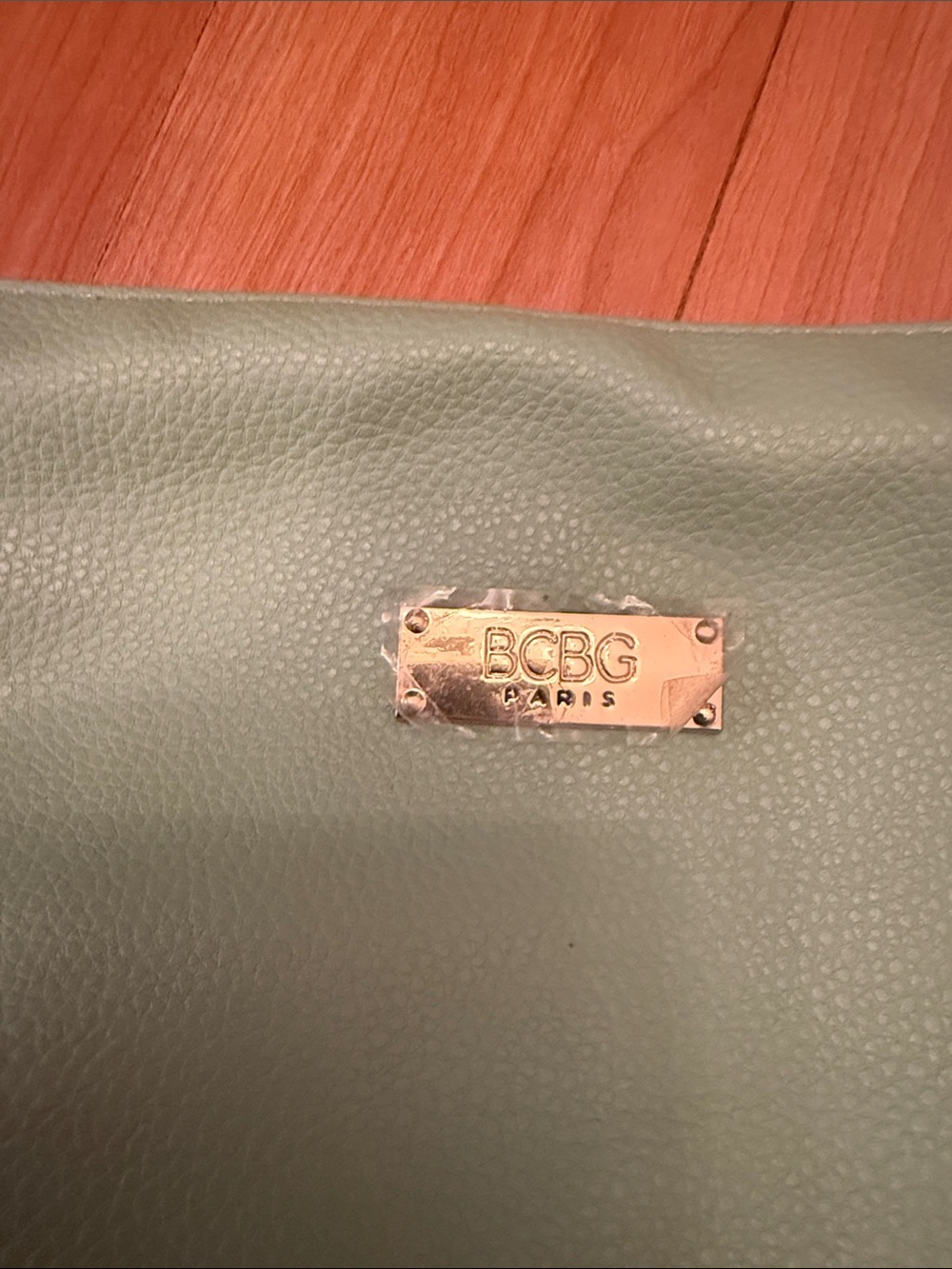BCBG Mint Green Crossbody Bag with White Strap - Picture 2 of 5